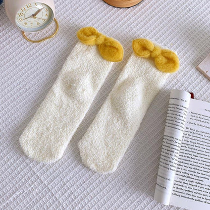 Rufia - Colorful Bowknot Toweling Socks