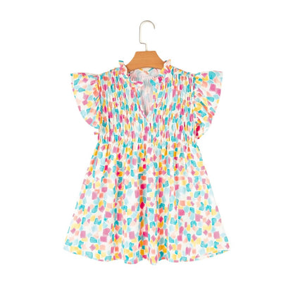 Crosa - Boho Abstract Print Shirt - Spring Essential