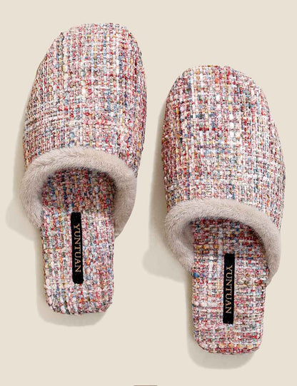 Winter Simple Thicken Warm Home Slippers