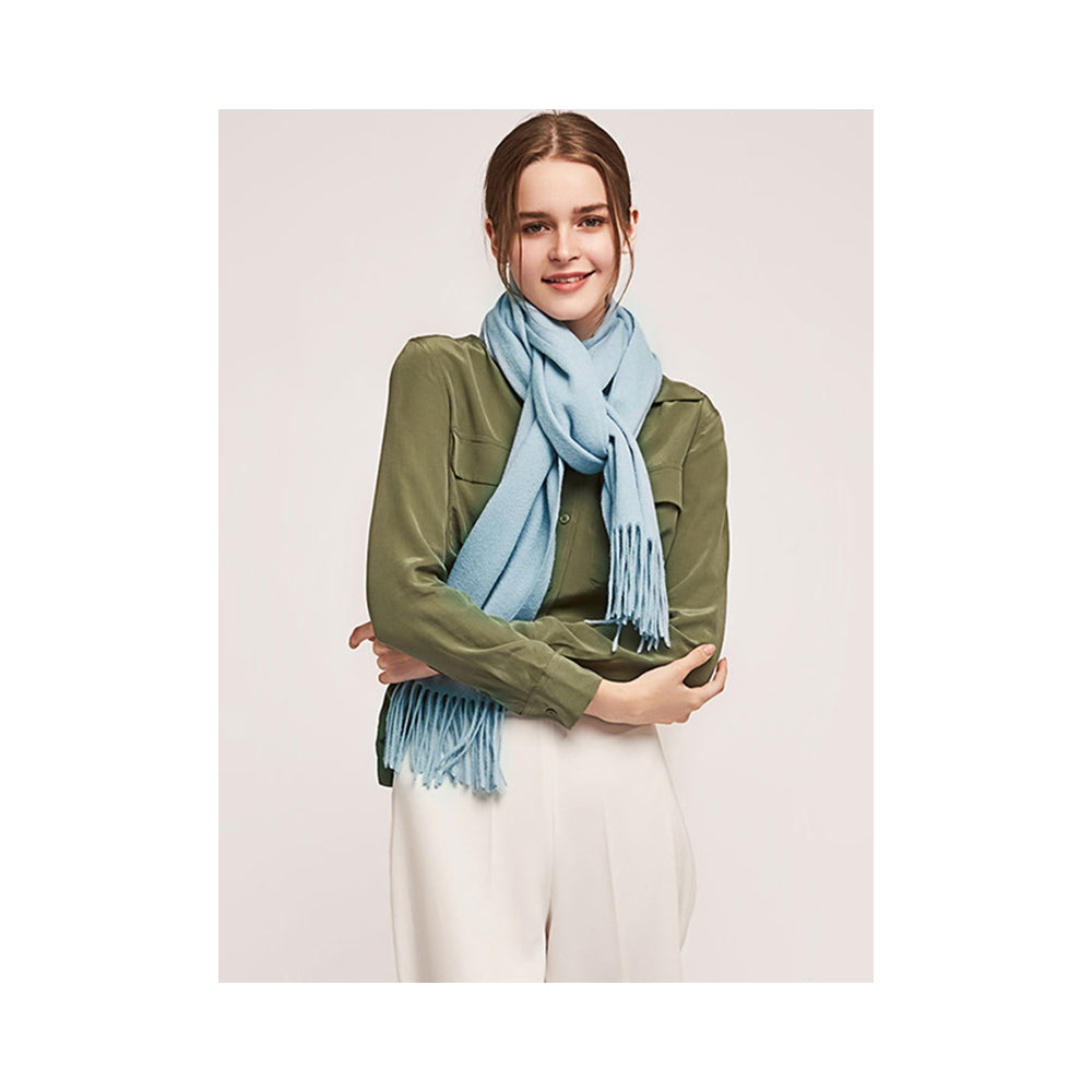Simple Casual Wool Tassels Scarf