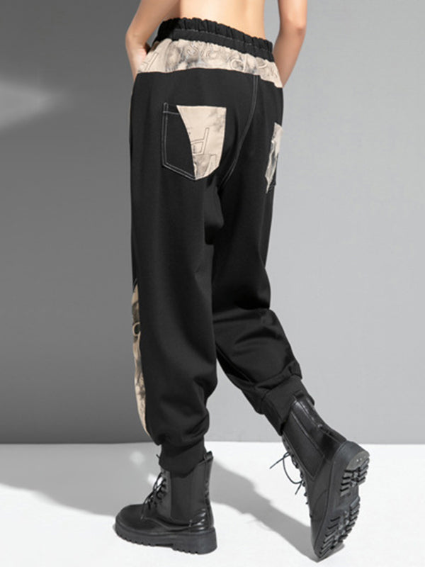 Fashion Loose Split-Joint Harem Pants