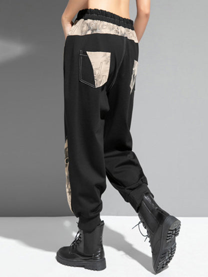 Fashion Loose Split-Joint Harem Pants