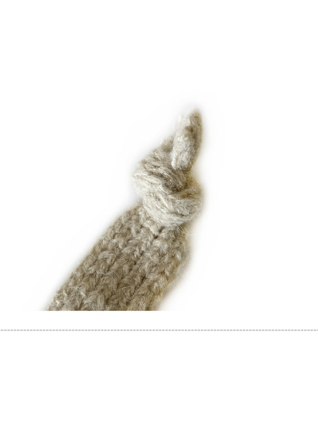 Haila - Bohemian Knitted Beanie with Earflaps &amp; Tasseled Ties