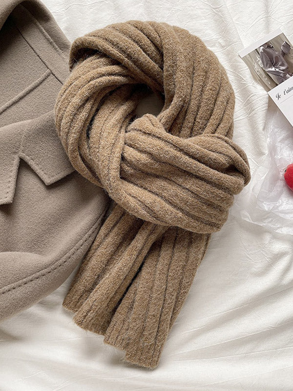 Casual Simple 5 Colors Knitting Scarf