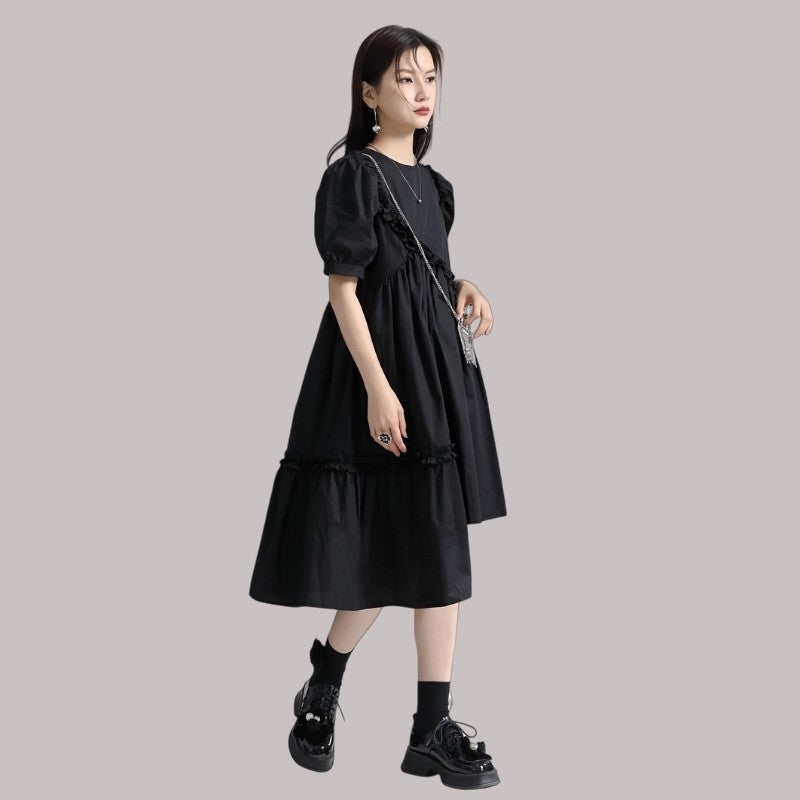 Puffed Sleeve Dress