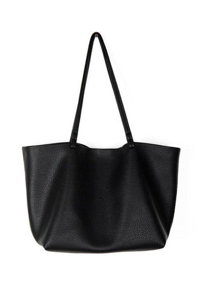 Leather Tote Bag Large Capacity Minimalist Design