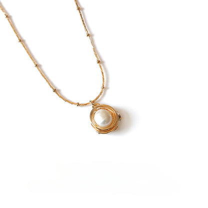 Irregular Pearl Vintage Pendant Neckalces