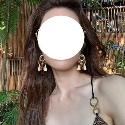 Earwish - Dreamcatcher Dangle Earrings - Boho &amp; Vintage