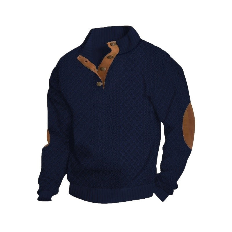 Stand Collar Long Sleeve Outdoor Sweater