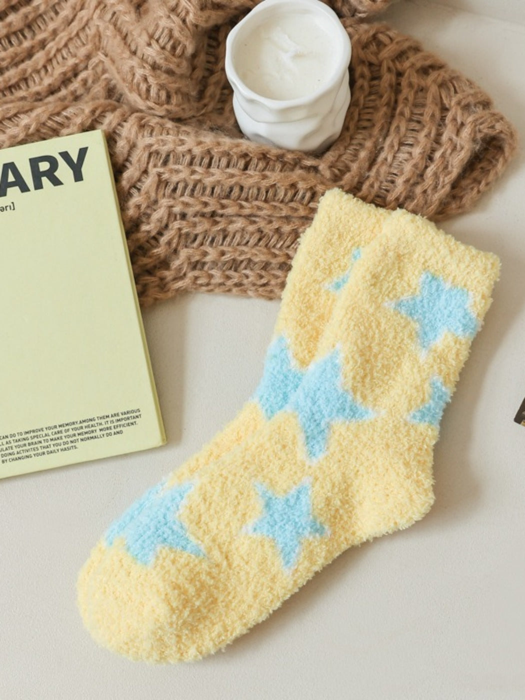 Rufia - Winter Jacquard Mid-calf Sleep Socks