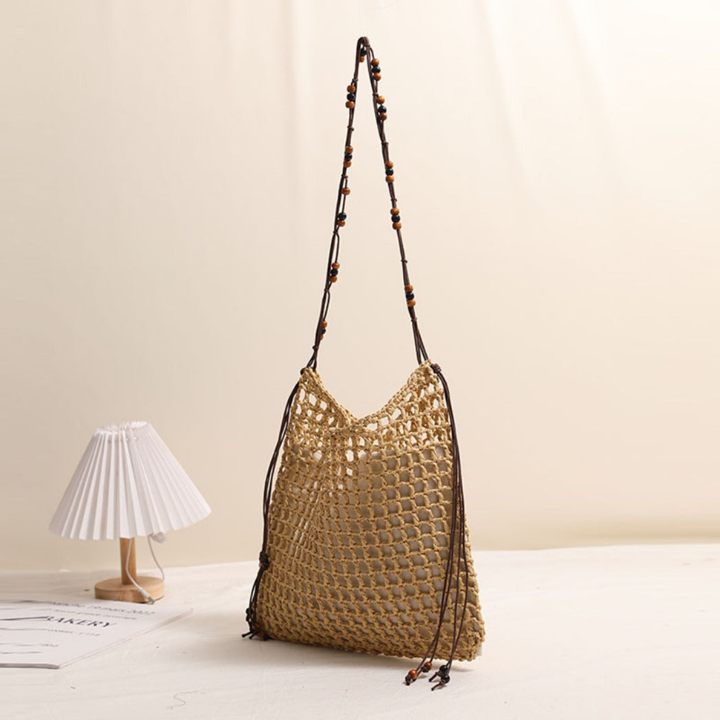 Cosbai - Boho Square Fringe Shoulder Bag - Chic &amp; Simple
