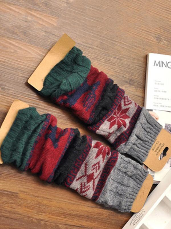 Bohemia Knitting Over Knee-High 4 Colors Leg Warmer Stocking