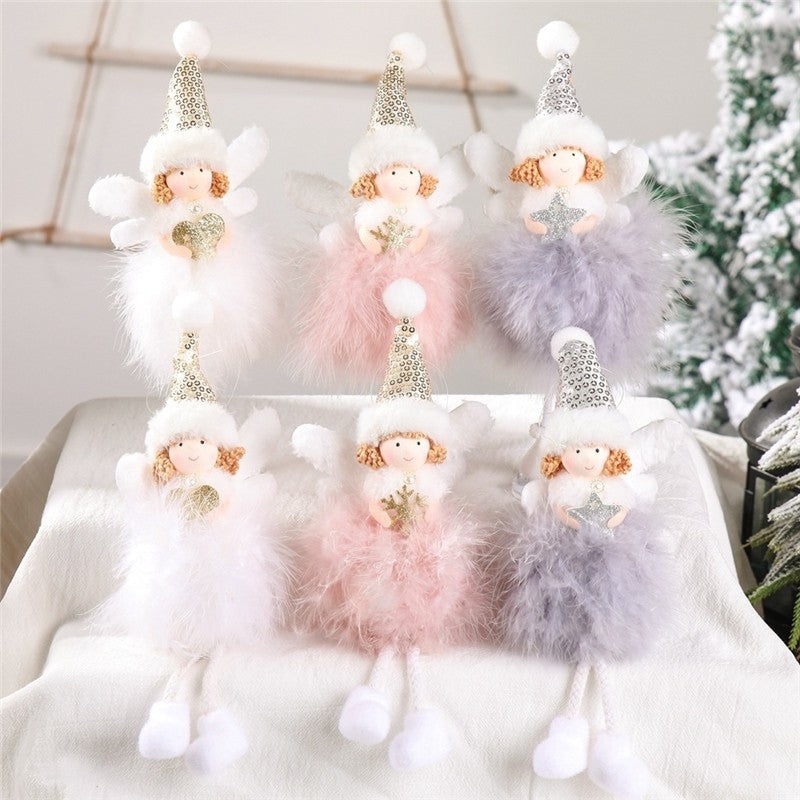 Feather Angel Christmas Ornament