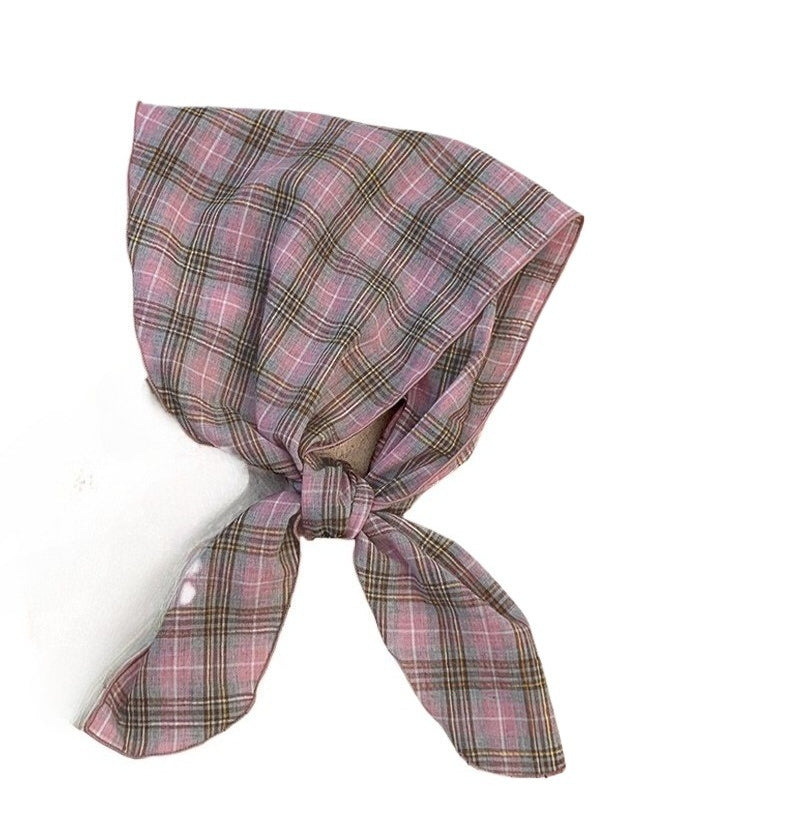 Scarvii - Elegant Japanese plaid scarf – versatile and fashionable