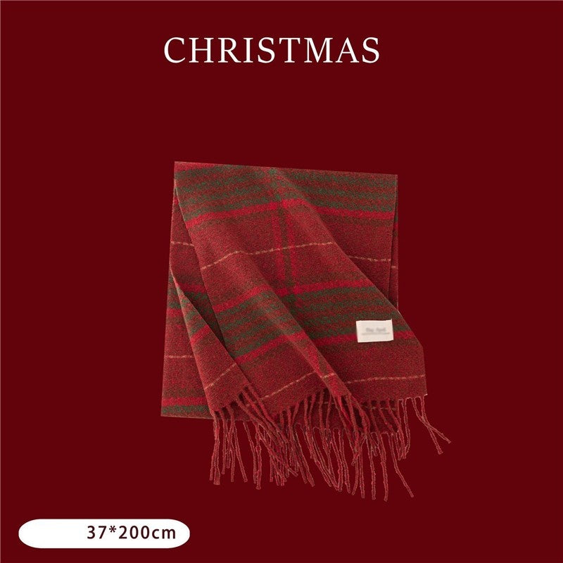 Warm Classic Christmas Festival Winter Shawl Scarves