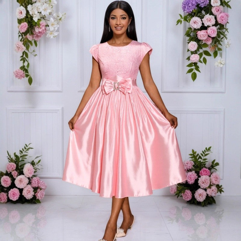 Rose Jacquard Dress