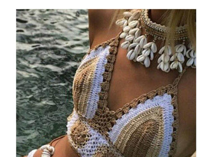 New Knitted Sexy Split Swimwear