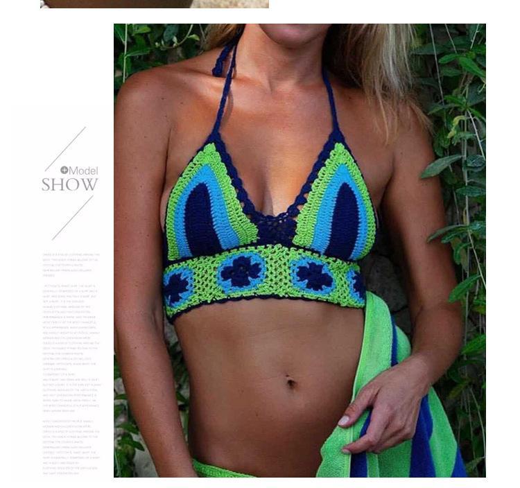 New Knitted Sexy Split Swimwear