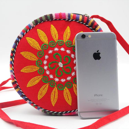 Tibet National Wind Sunflower Bags Canvas Bags Single Shoulder Bags