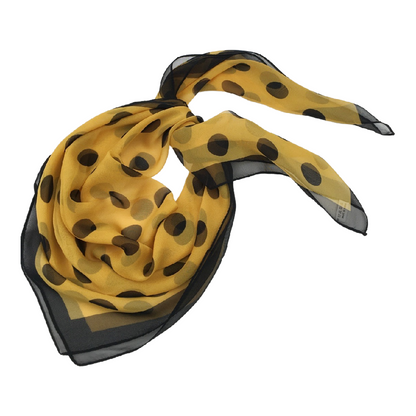 Scarvii - Vintage Polka Dot Soft Square Scarf