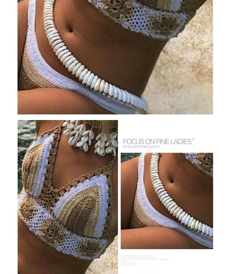 New Knitted Sexy Split Swimwear
