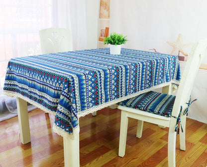 Bohemian Cotton And Linen Tablecloth Tea Table Cloth American Decorative Cover Cloth