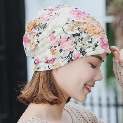 Boho Lace Floral Double-Layer Casual Outdoor Hat