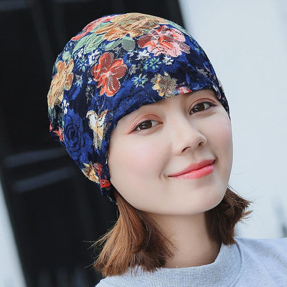 Boho Lace Floral Double-Layer Casual Outdoor Hat