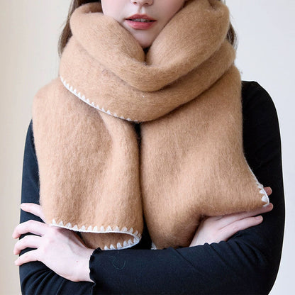 Soft Solid Color Thick Warm Scarf