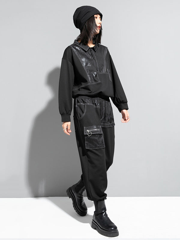 Fashion Loose Split-Joint Harem Pants