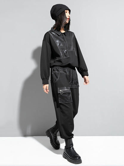 Fashion Loose Split-Joint Harem Pants