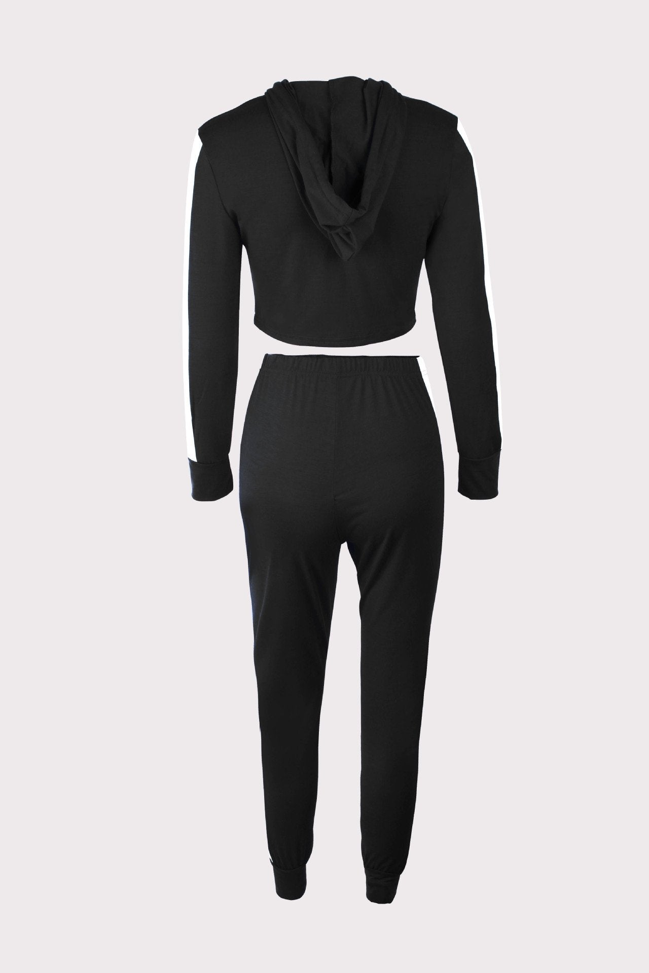 Autumn And Winter New Contrast Color Leisure Sports Suit Women'S Clothing