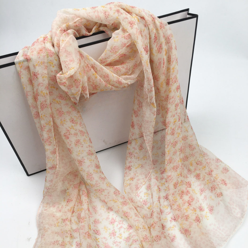 Scarvii - Daisy Print Scarf - Cool &amp; Soft