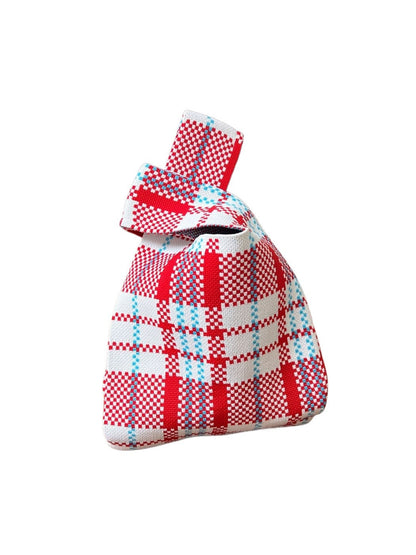Cosbai - Colorblock Knitted Wristlet Clutch Bag - Casual &amp; Chic