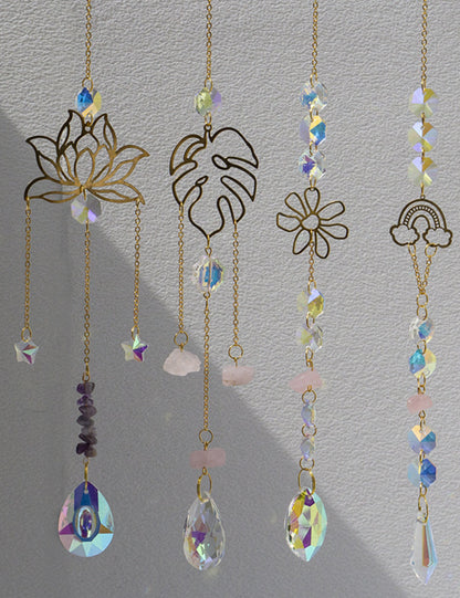 Hellow Out Hanging Crystal Decoration
