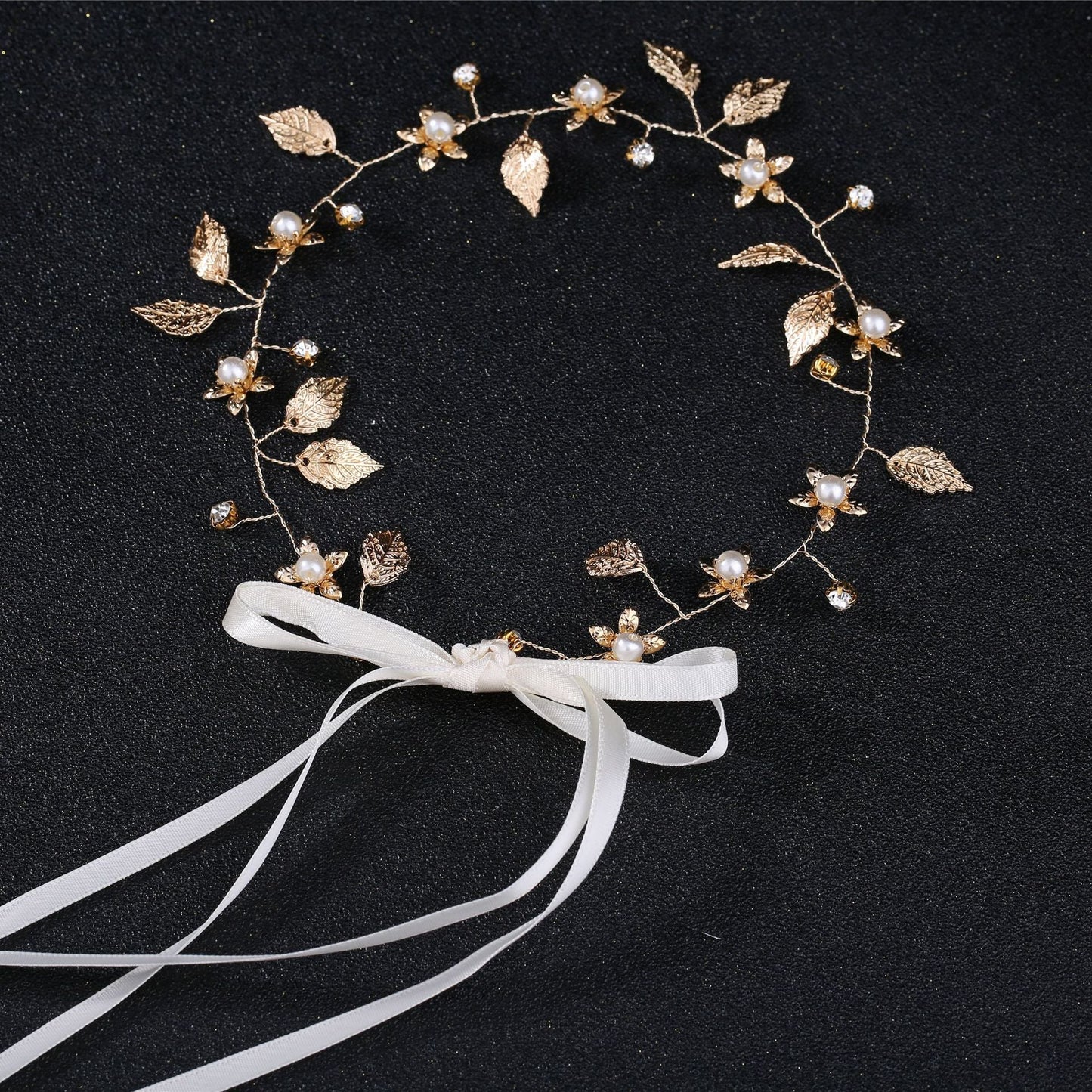 Baroque Gold Leaf Headband Bridal Hair Accessory