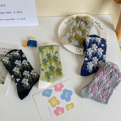 Rufia - Vintage Oil Painting Floral Socks