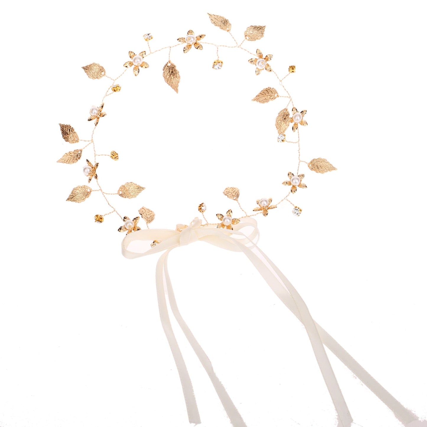 Baroque Gold Leaf Headband Bridal Hair Accessory
