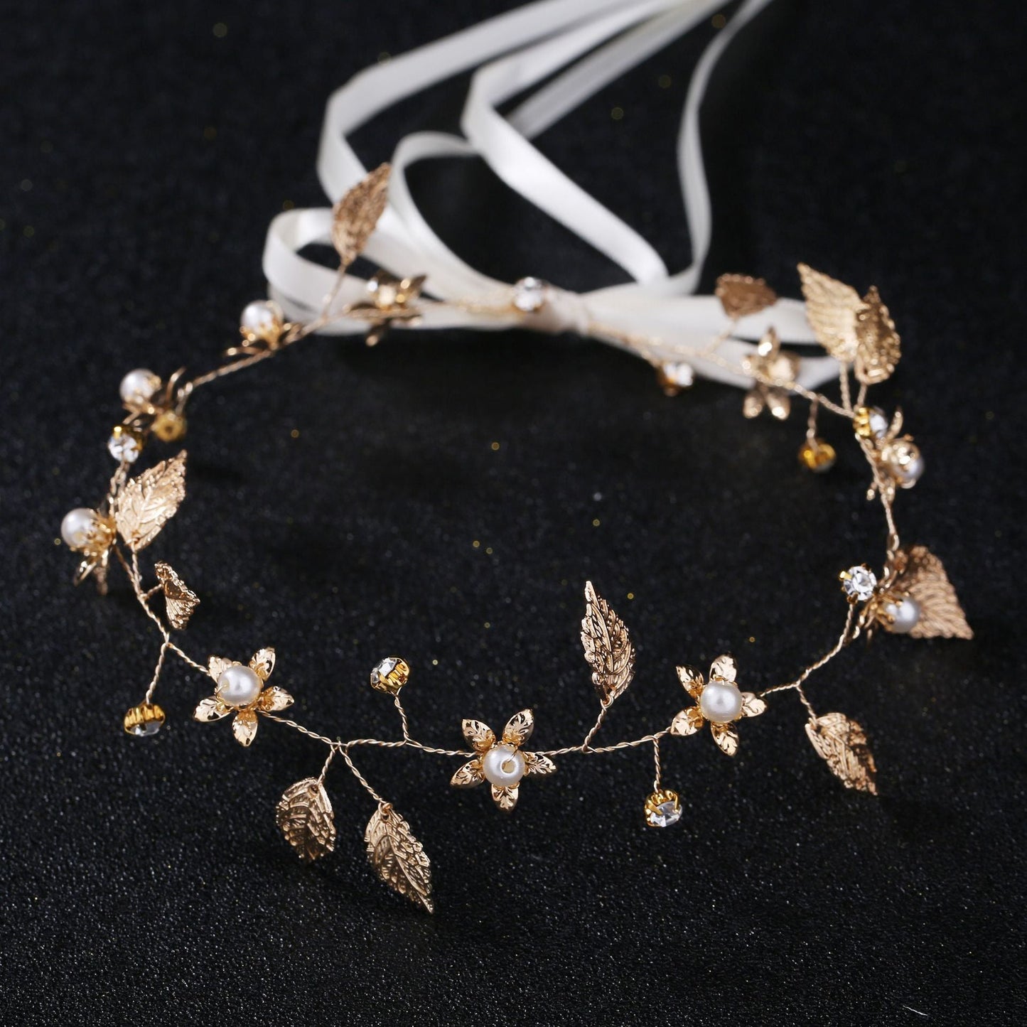 Baroque Gold Leaf Headband Bridal Hair Accessory