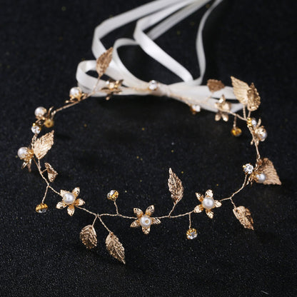 Baroque Gold Leaf Headband Bridal Hair Accessory