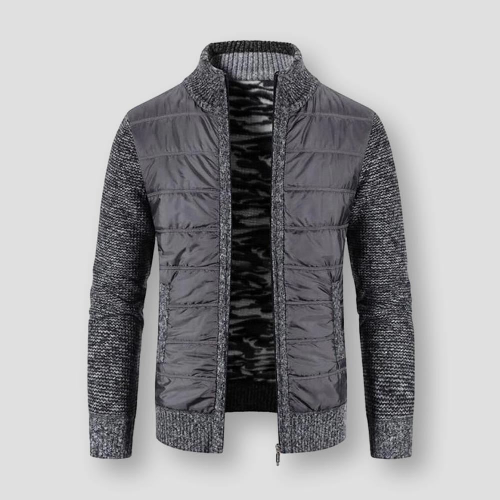 Saint Morris Padded Zip-Up Cardigan