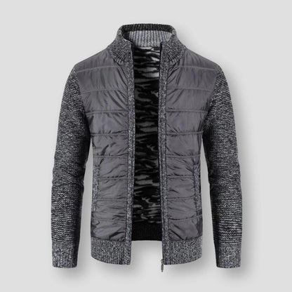 Saint Morris Padded Zip-Up Cardigan