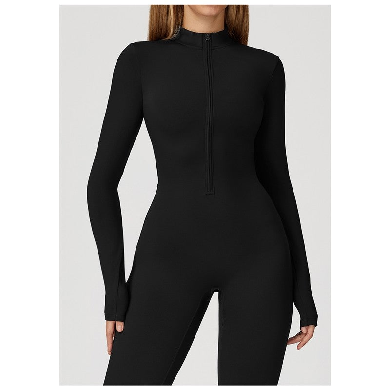 Solid Color Fleece Fitted Bodysuit