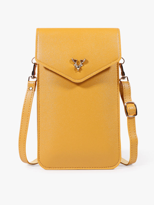 7 Colors Simple Solid Color PU Sling Bag