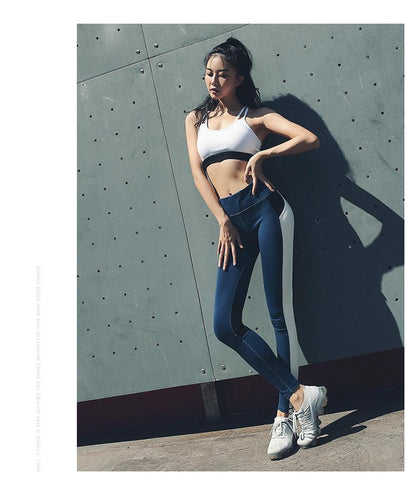 European And American High Waist Yoga Pants Women New Women'S Yoga Fitness Pants Running Outdoor Sports Pants