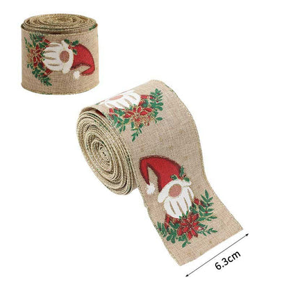 Holiday Party Decoration Supplies Christmas Burlap Ribbon