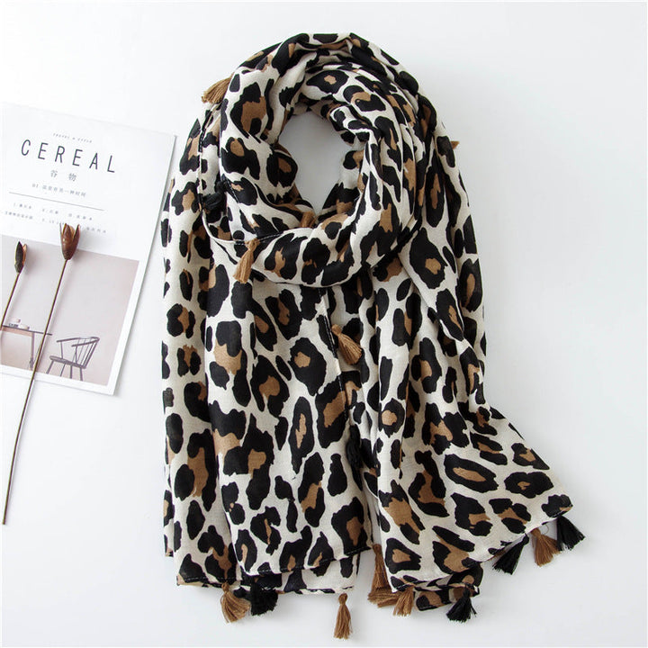 Leopard Print Scarf