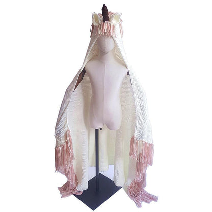 Autumn And Winter Cartoon Children Unicorn One-Piece Cap Cloak