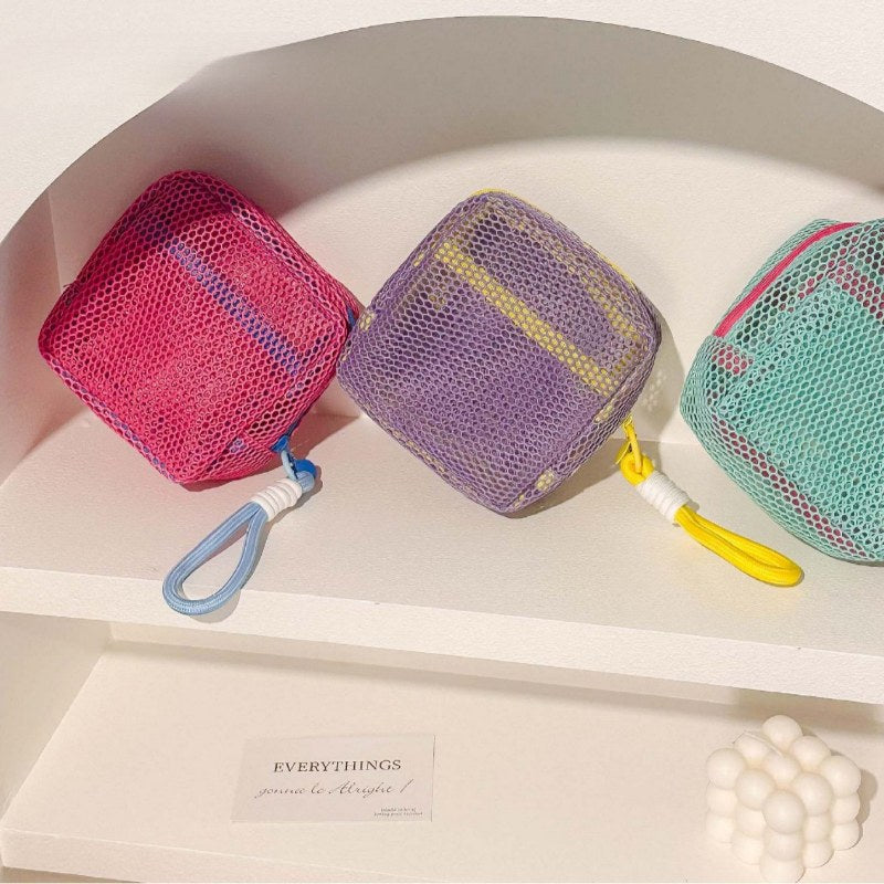 Color Block Square Mini Make Up Bags