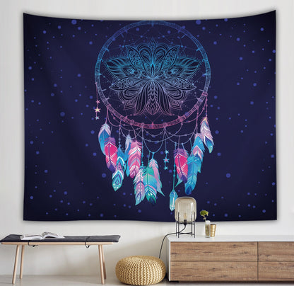 Dream Catcher Series Background Wall Custom Hanging Cloth And Small Fresh Tapestry Decorative Painting.